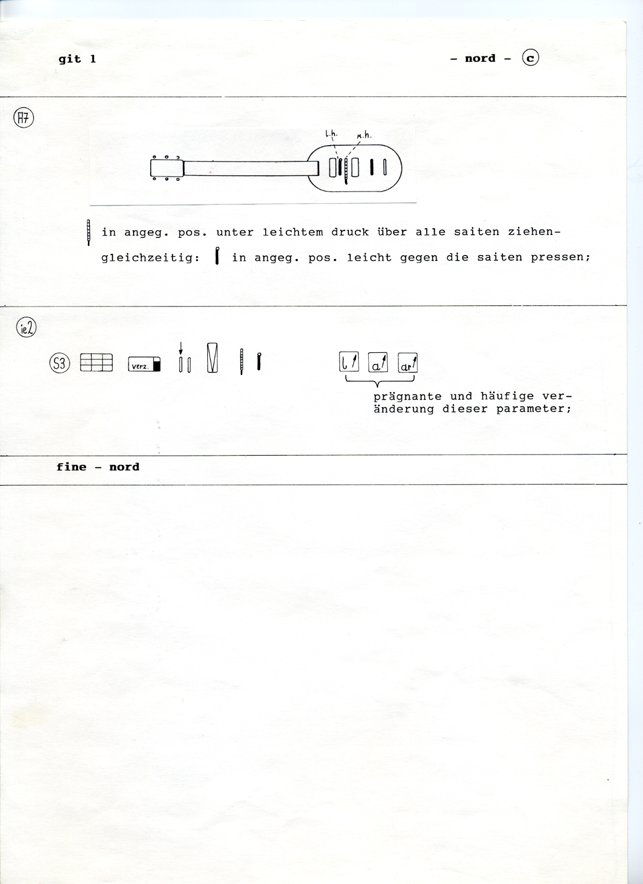 nord - supplementary sheets 