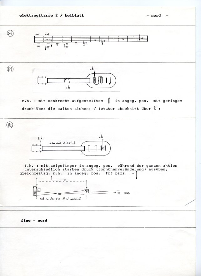 nord - supplementary sheets 